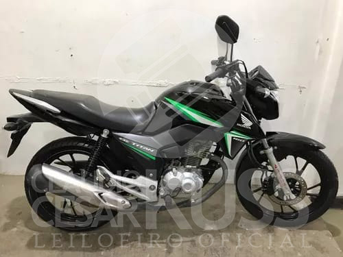 LOTE 009 - Honda Cg 160 Titan Ex 2017 Preta